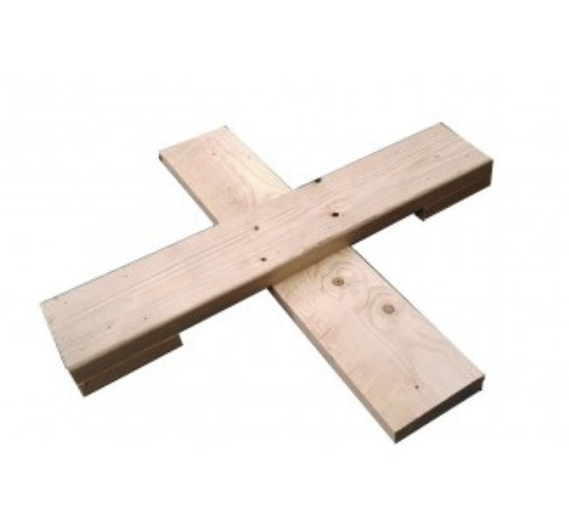 Pied en croix